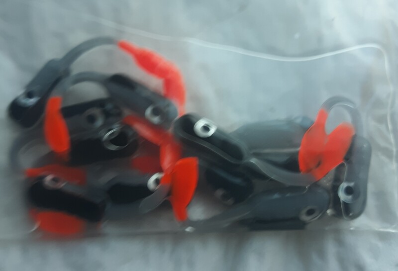 1.5&quot; Crappie killer Jr trio black, grey &amp; sizzlin orange 12 per pack