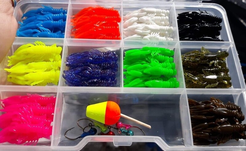 1.5&quot; 80 piece Crappie Claws Crayfish Singles