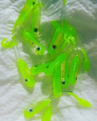2" Lucky Lime Crappie killer 12 per pack