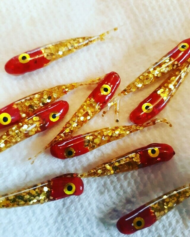 1.5 Baby fluke 10pk Golden assassin