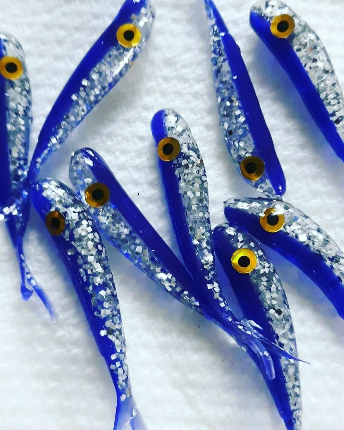 1.5&quot; Baby fluke 10pk purple assassin