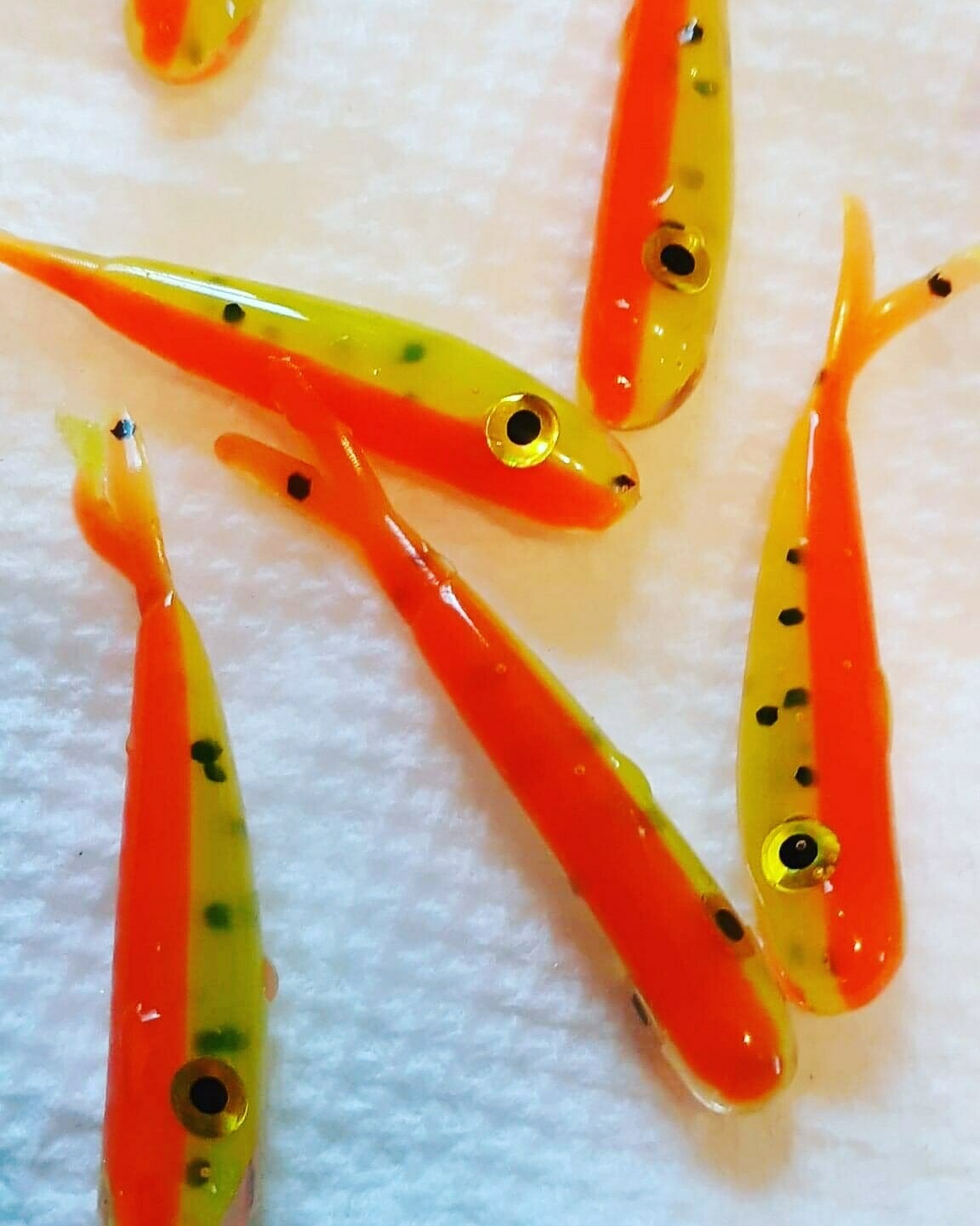 1.5&quot; Baby fluke 10pk firefly