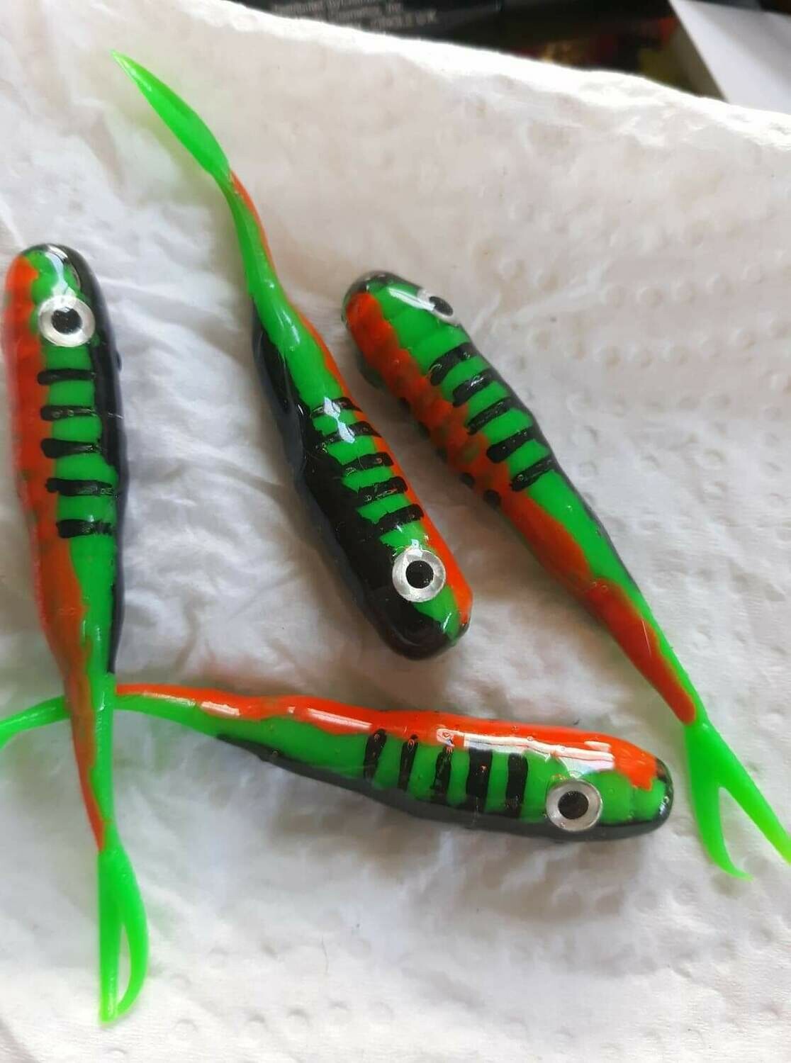 2.5&quot; Lake hoppin custom fluke 8pk