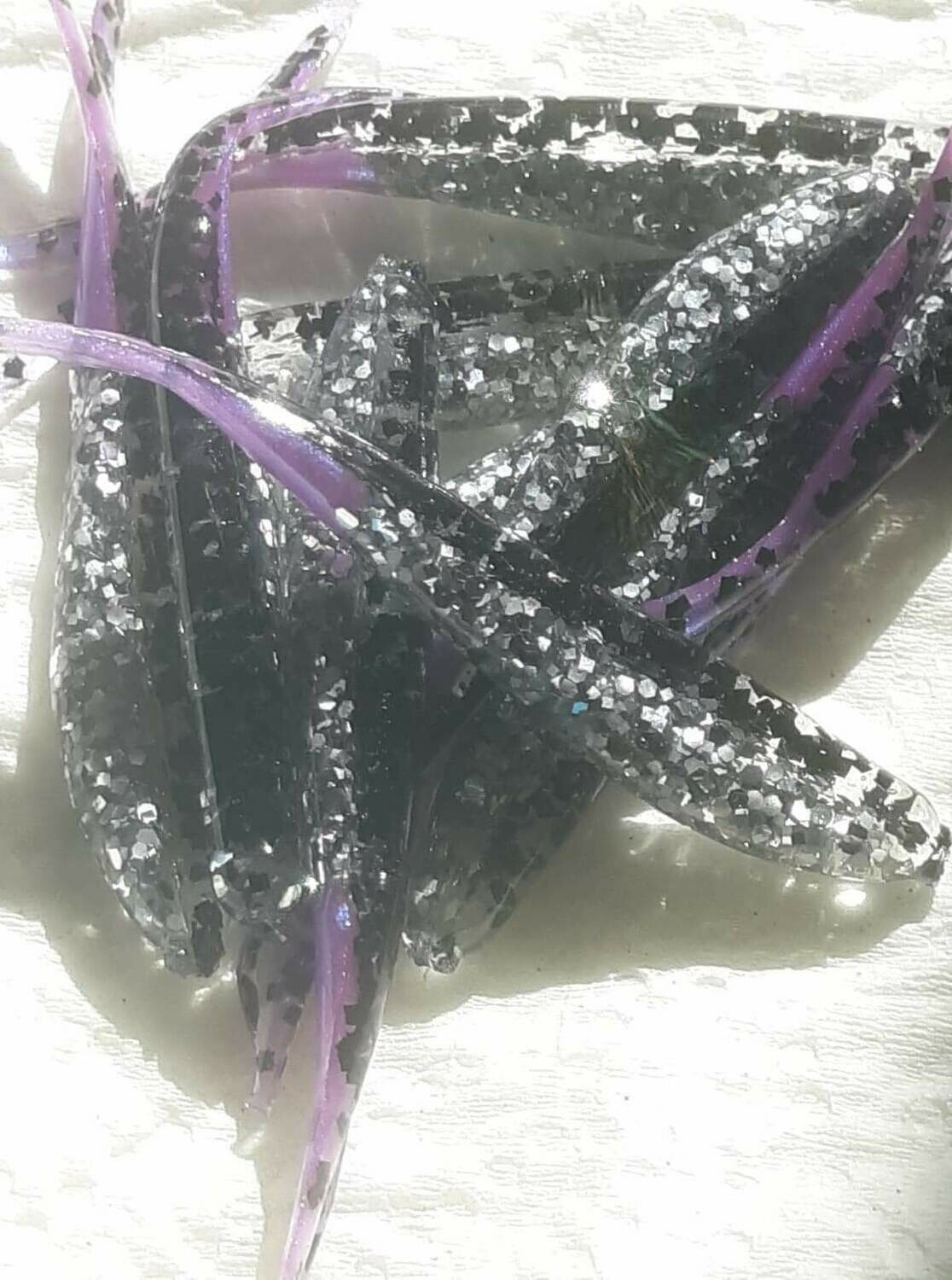 Midnight splash Hoppin Mad Minnows  10 per pack