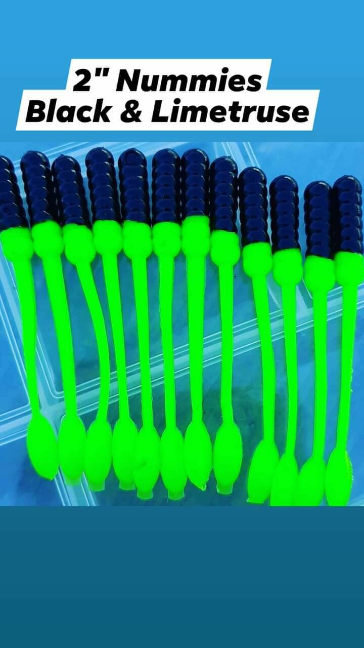 2&quot; Nummies black &amp; Limetruse  50 per pk