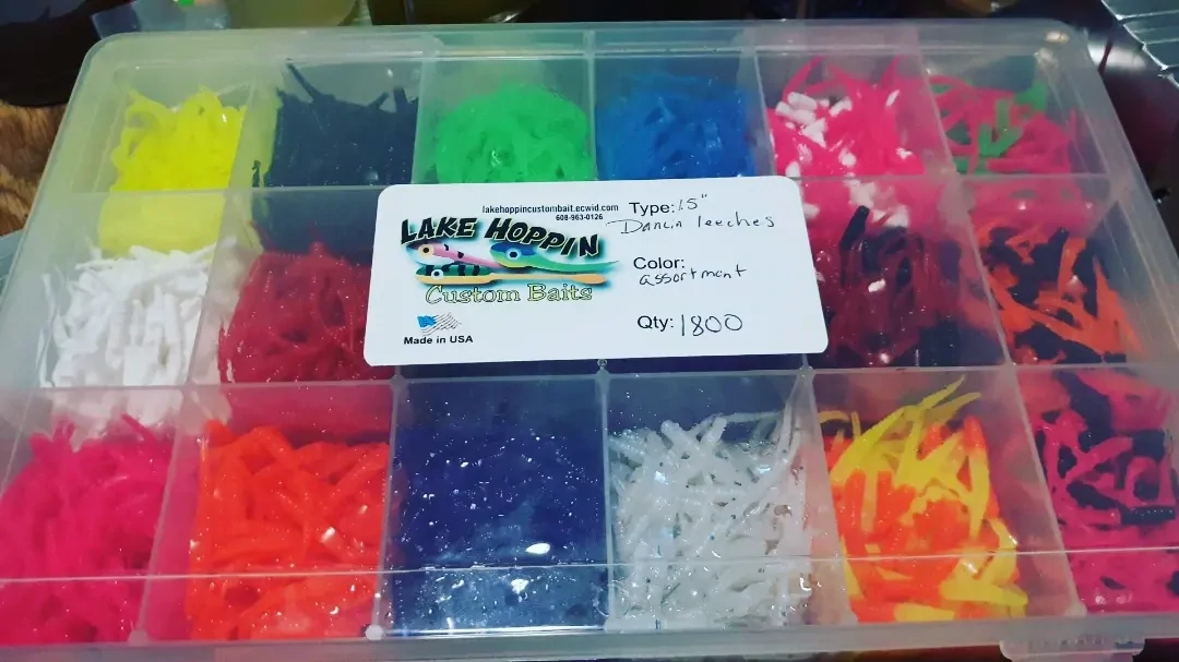 1800 Dancin leeches 
100 of ea color