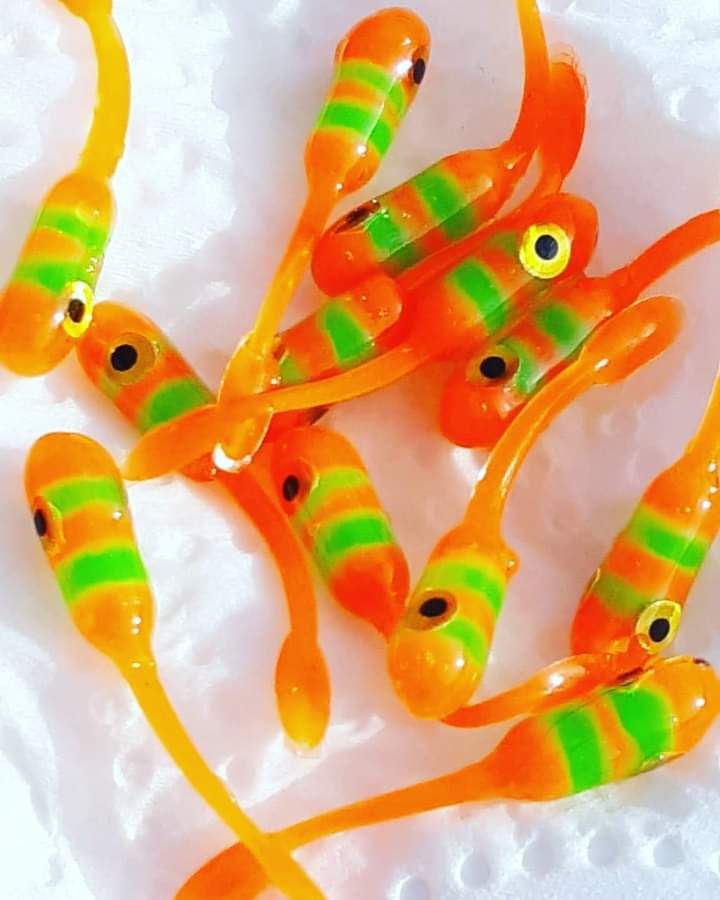 Each one is handmade and hand cut 1.5 Crappie killers  12 per pack