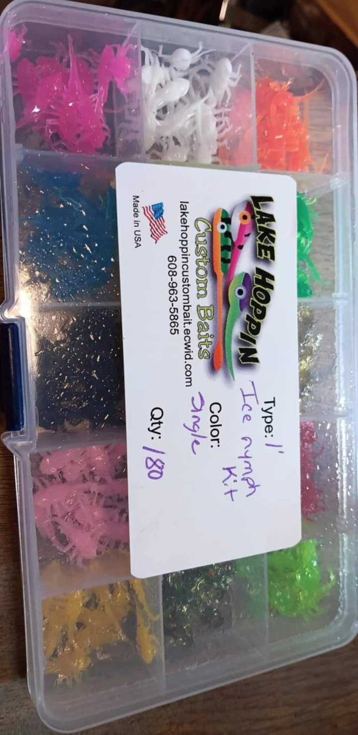 180 piece   1&quot; Ice Nymph kit