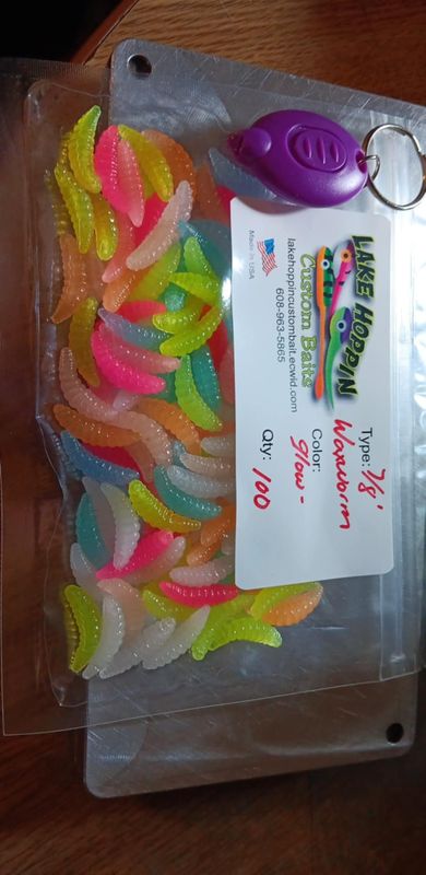 7/8&quot; waxworm  Rainbow  100 per pack