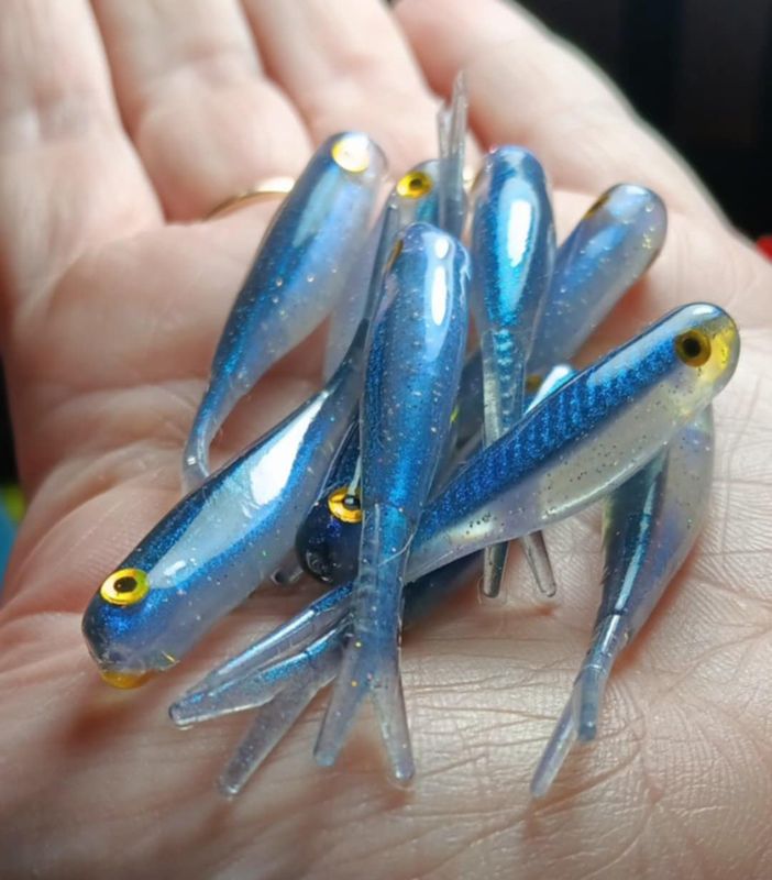 2&quot; Crappie minnow 10 per pack Natural assassin