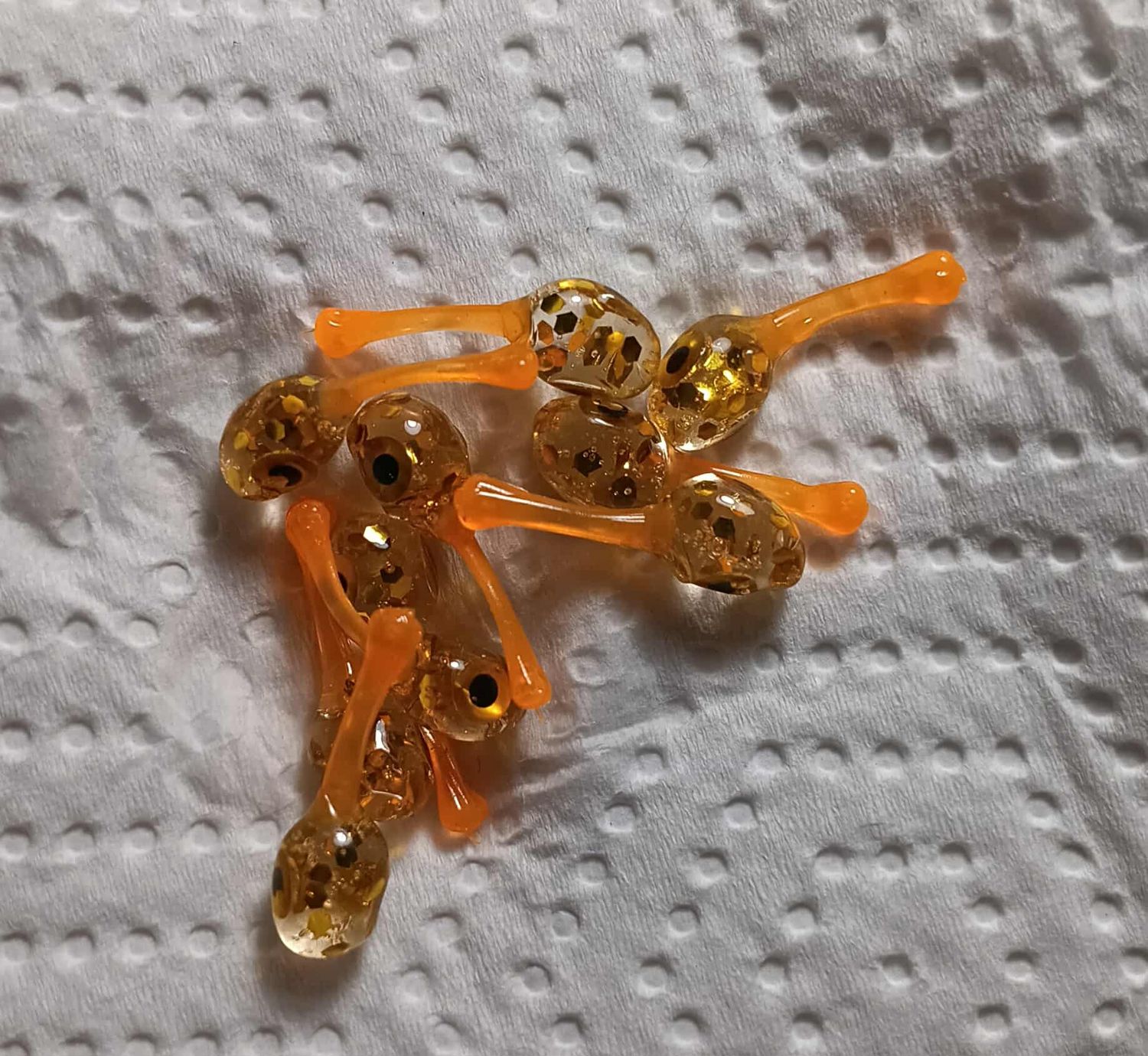 1/2&quot; Lil titans Gold/orange  10 per pack