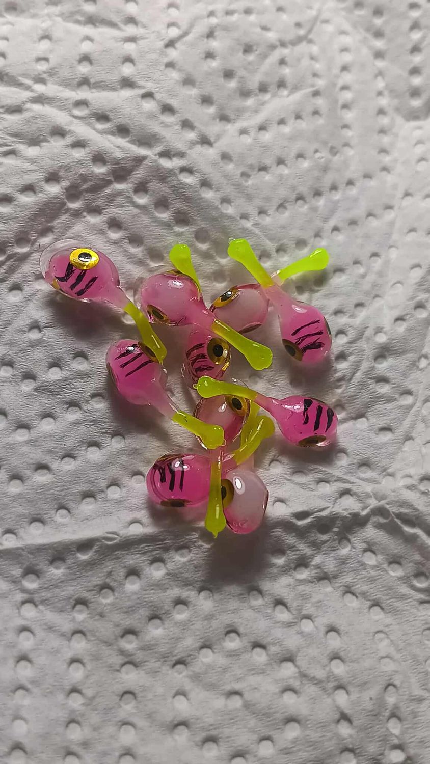 1/2&quot; Lil titans  Pink jelly bean tiger 10 per pack