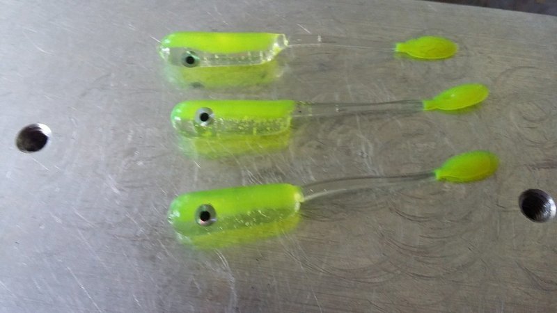 2&quot; Crappie Killer Blinding Chartruse/clearchartruse/trio 12 per pk