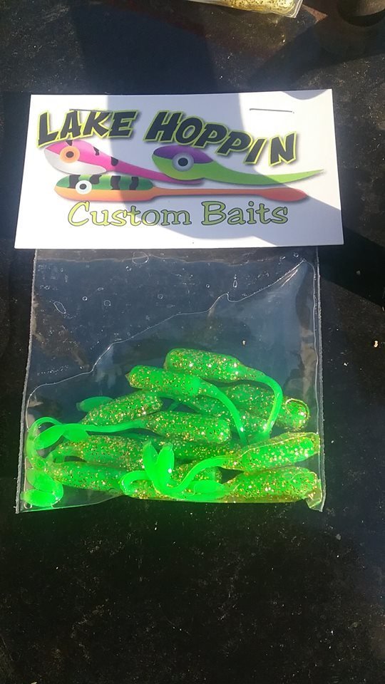 2" Chartruse Green nummies Dipped in gold 12 per pk