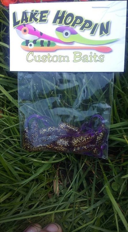 2&quot; nummies  Purple &amp; Gold Dipped