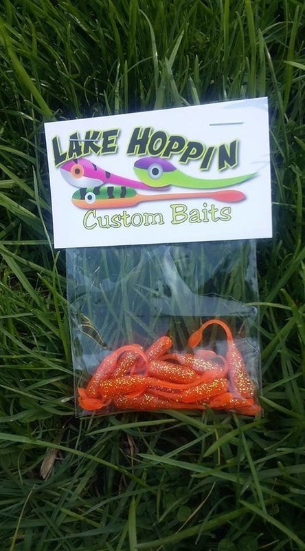 2&quot; nummies  Blazin Orange &amp; Gold Dipped