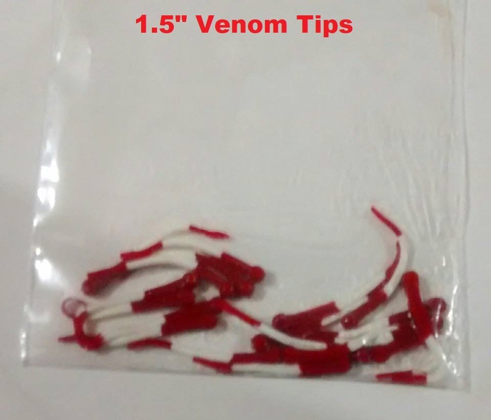 1.5" Venom Tips 20 per pk red/white/red