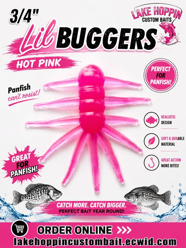 100 3/4" Lil Buggers  Smokin Pink