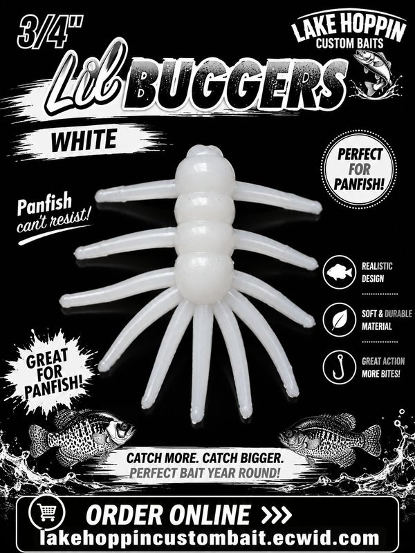 100 3/4" Lil Buggers.  Snow White