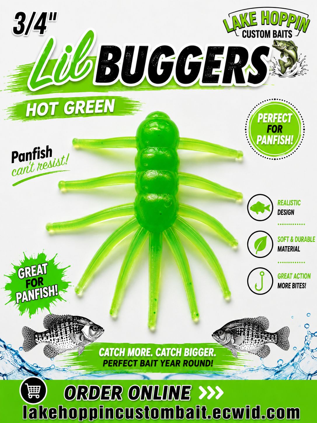 3/4" Lil Buggers 100 per pack