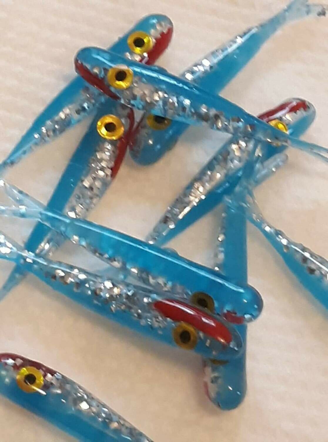 1.5" Baby fluke  Blue assassin