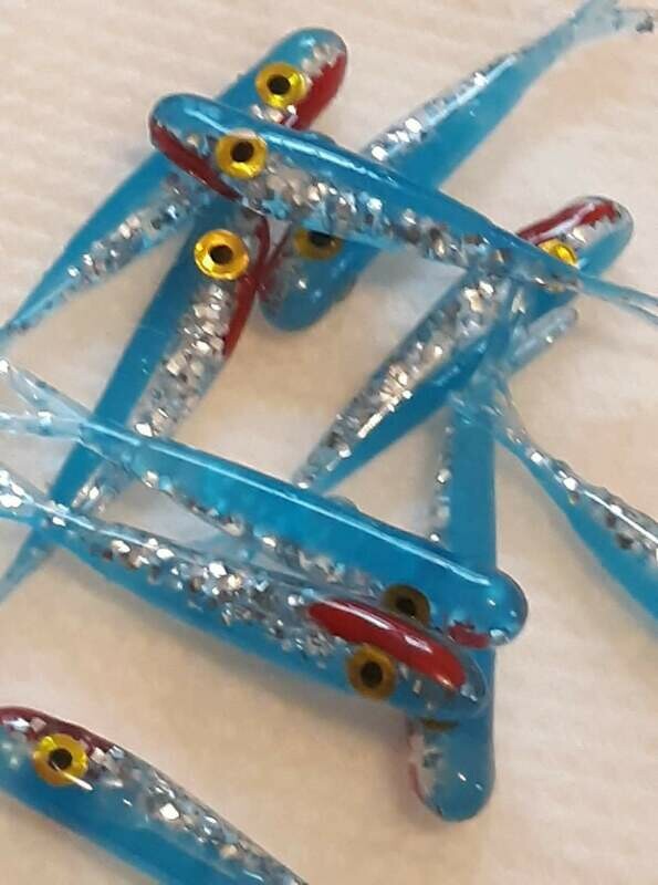 1.5" Baby fluke  Blue assassin