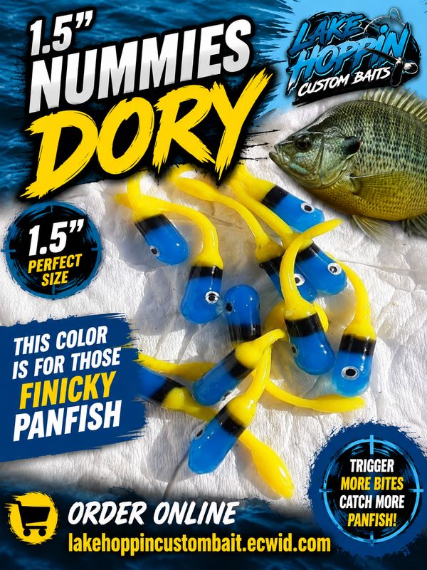 Each one is handmade and hand cut 1.5 Crappie killers  12 per pack