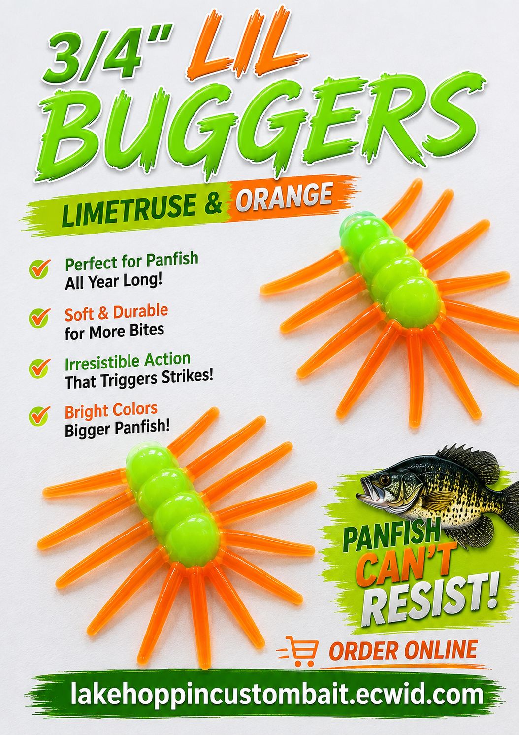 3/4" Lil buggers 10 per pack