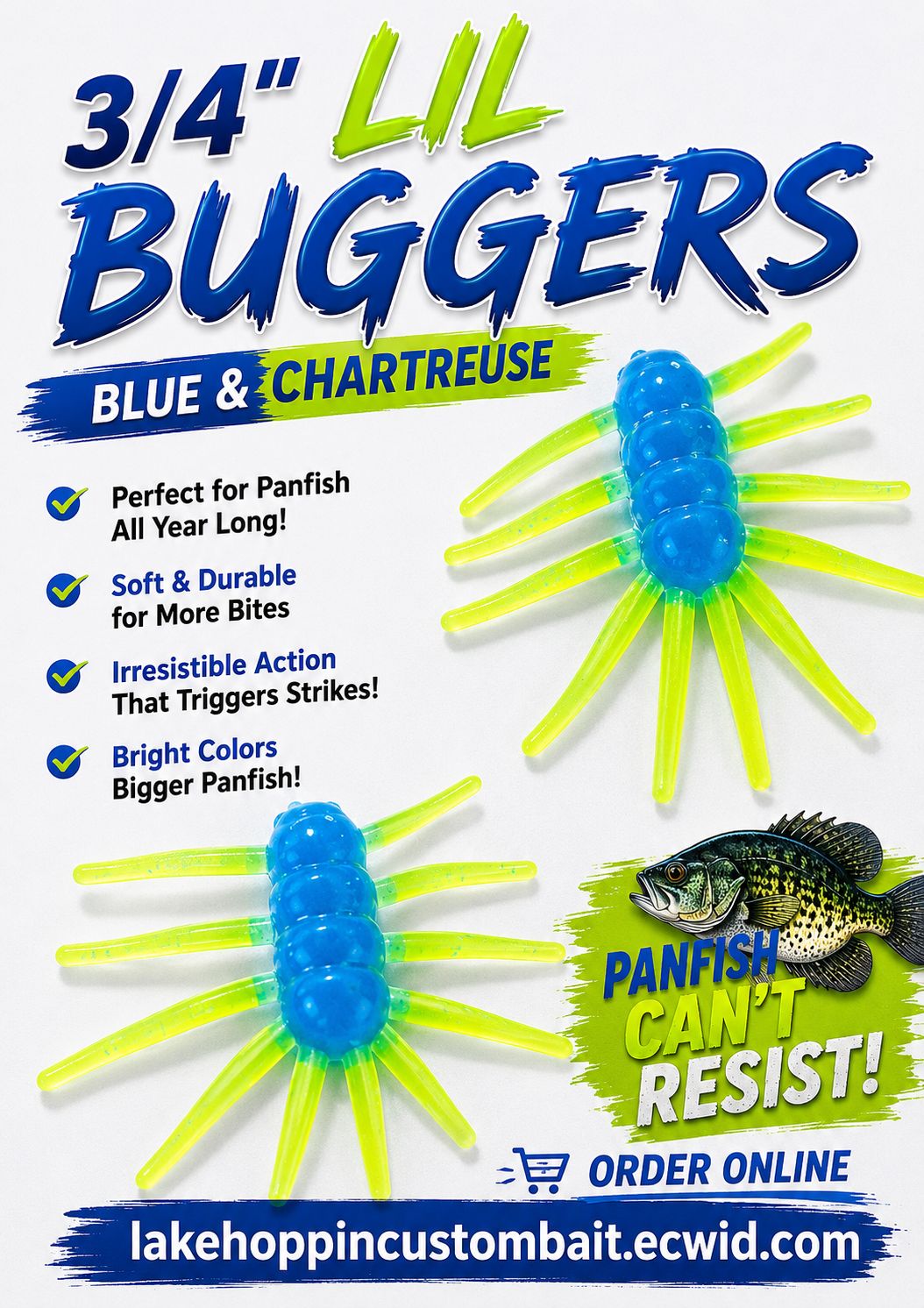 3/4" Lil buggers  10 per pack