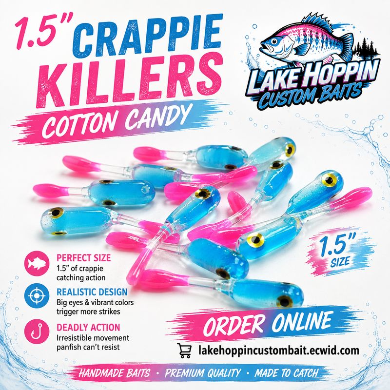 1.5" Crappie killer 12 per pack