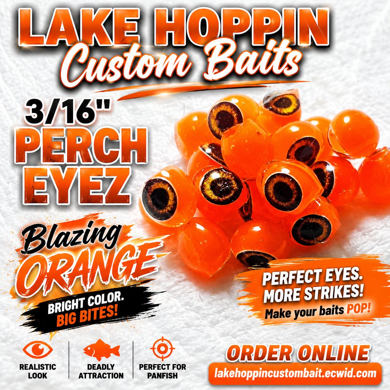 3/16" Perch eyez 10 per pack