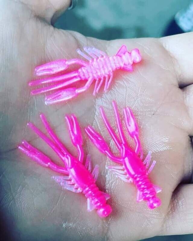 1.5" Crappie claws crawfish  8 per pack