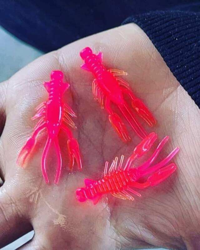 1.5" Crappie claws crawfish  8 per pack
