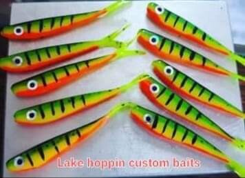 1.5" Baby fluke  10 per pack