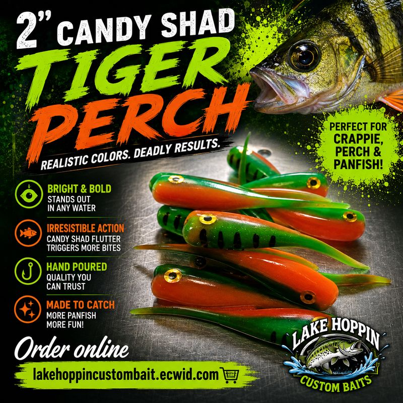 2" Candy shad eyes 12 per pack