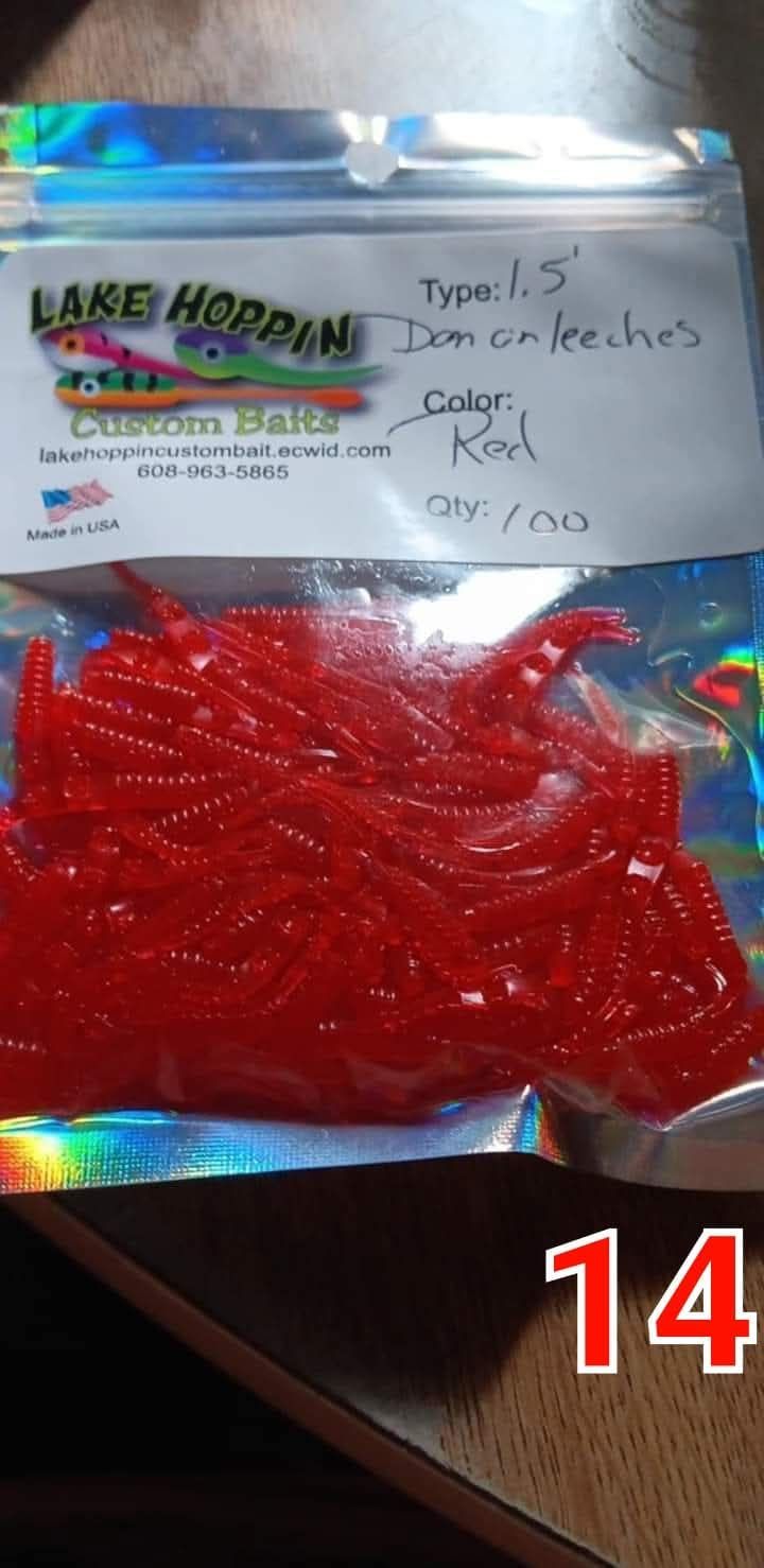 1.5" Dancin leeches  100 per pack