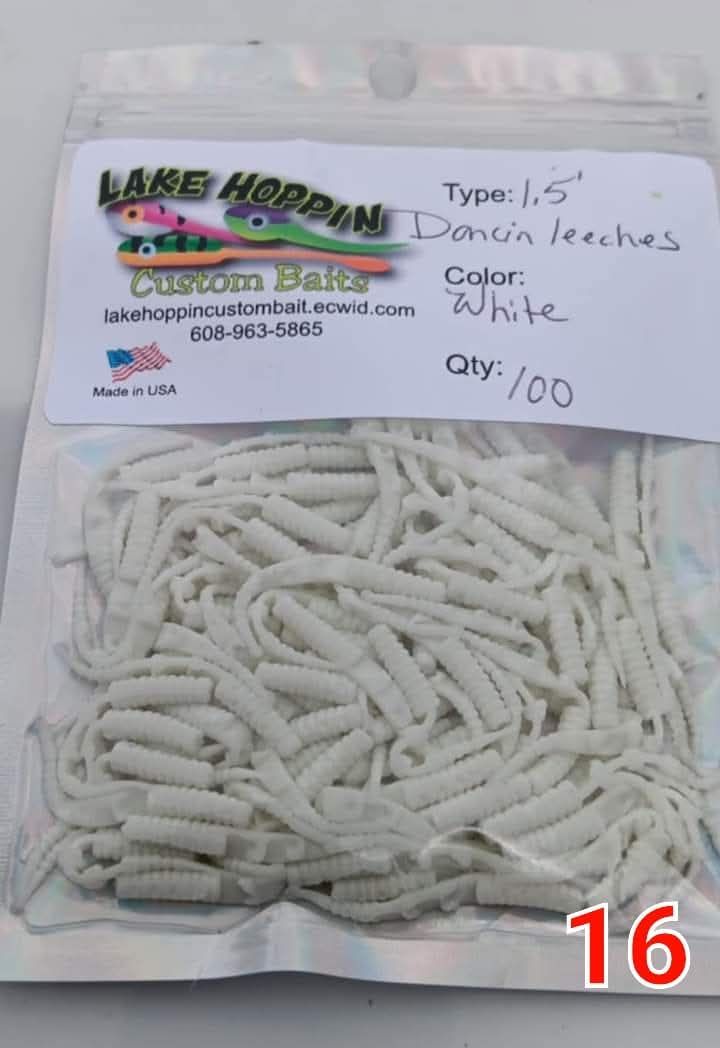 1.5" Dancin leeches  100 per pack