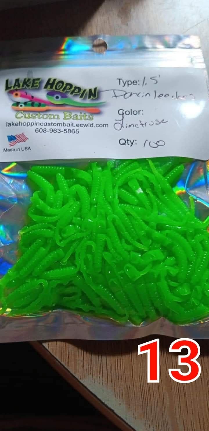 1.5" Dancin leeches  100 per pack