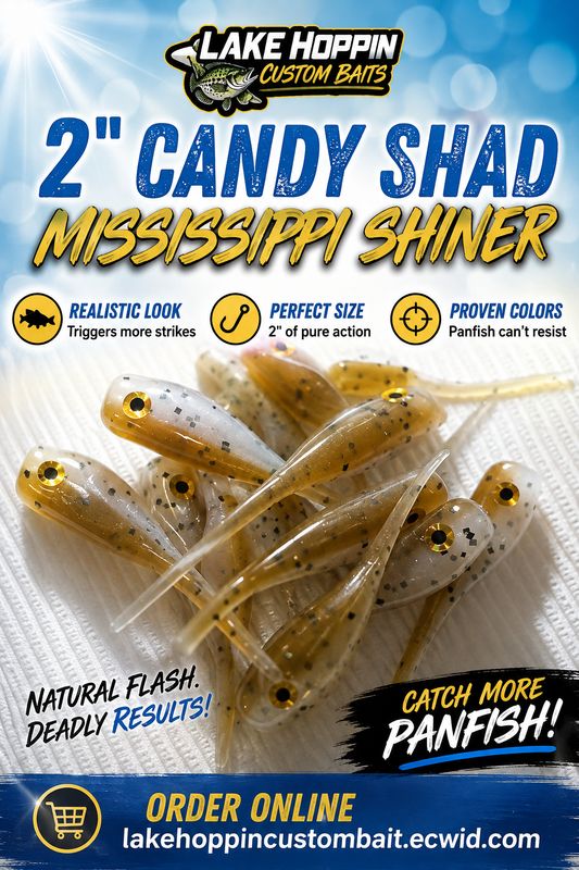2" Candy shad eyes Mississippi shiner  12 per pack