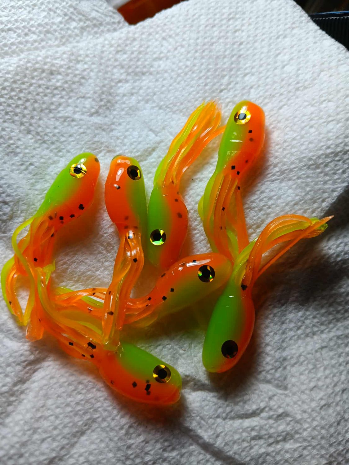 1.8" tubes 12 per pack Lime truce &amp; orange