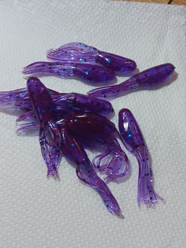 1.8" tubes 12 per pack  Junebug/flake