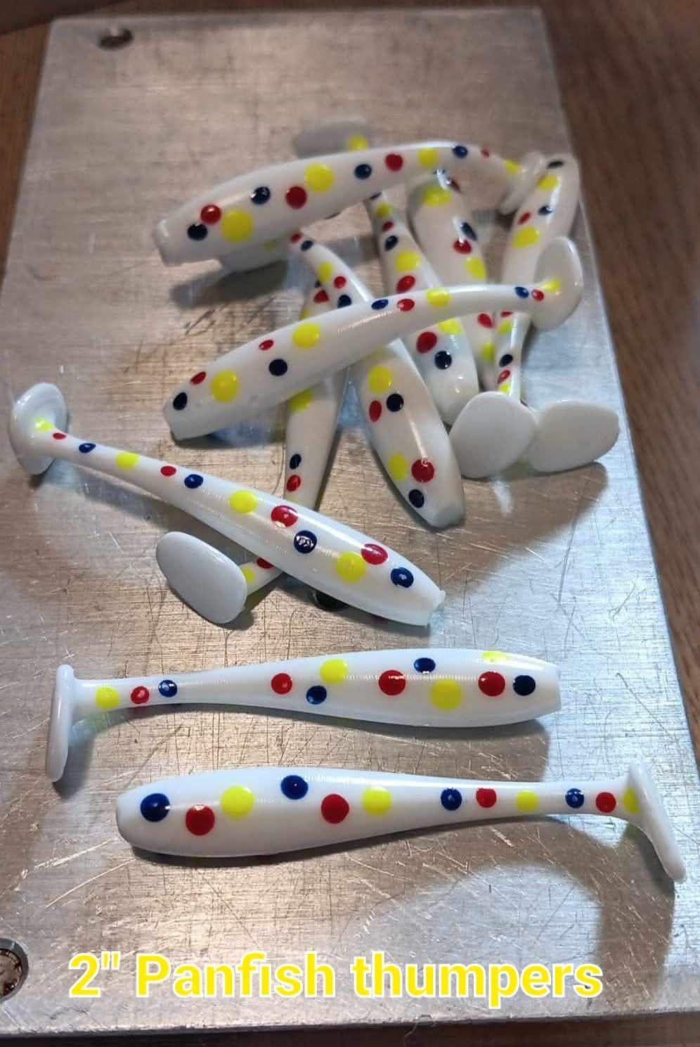 2" Thumpin shad  Wonder bread  10 per pack