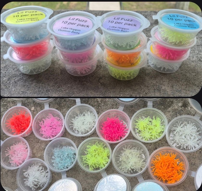 1" Lil fuzz glo kit 120 piece kit, 12 different colors  10 of ea color