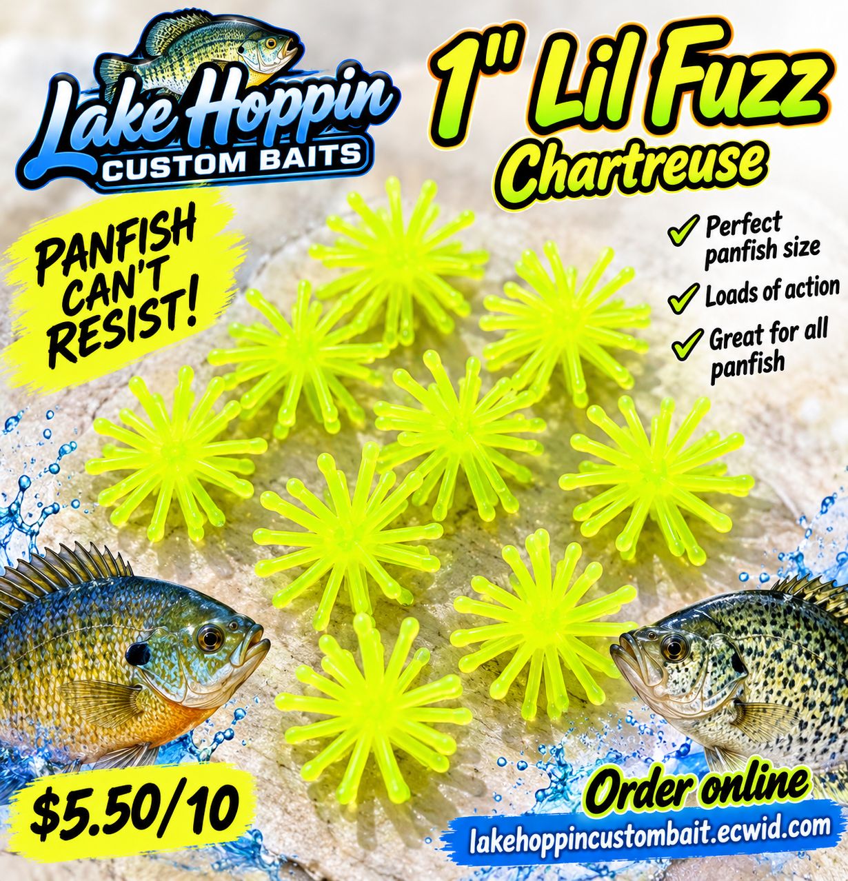 1" Lil fuzz  10 per pack