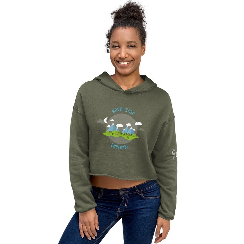 Canada Hikerbabes Crop Hoodie