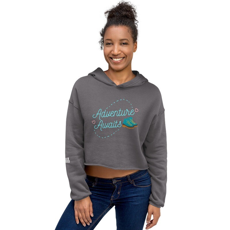 Adventure Awaits Hikerbabes Crop Hoodie