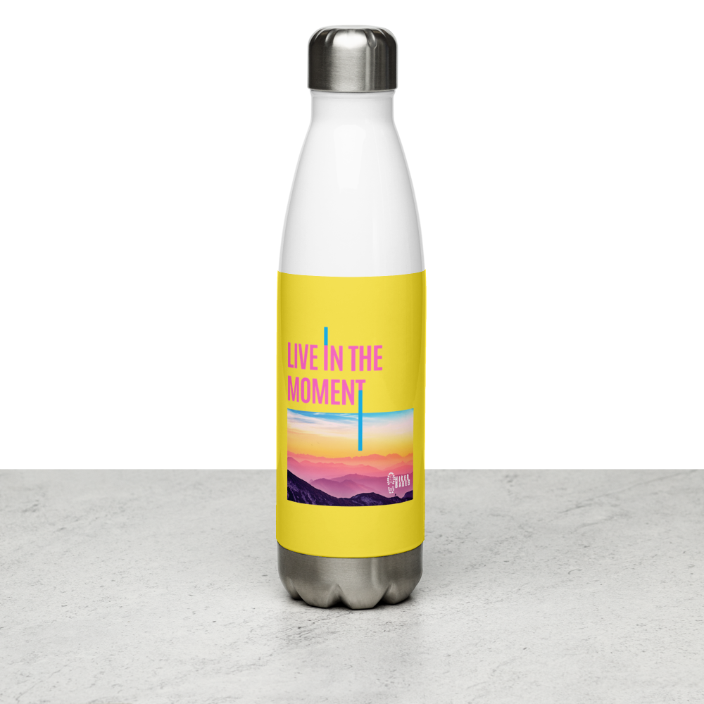 Live in the moment Hikerbabes Stainless Steel Water Bottle