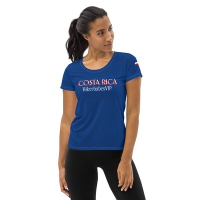 Costa Rica All-Over Print Women's Athletic T-shirt