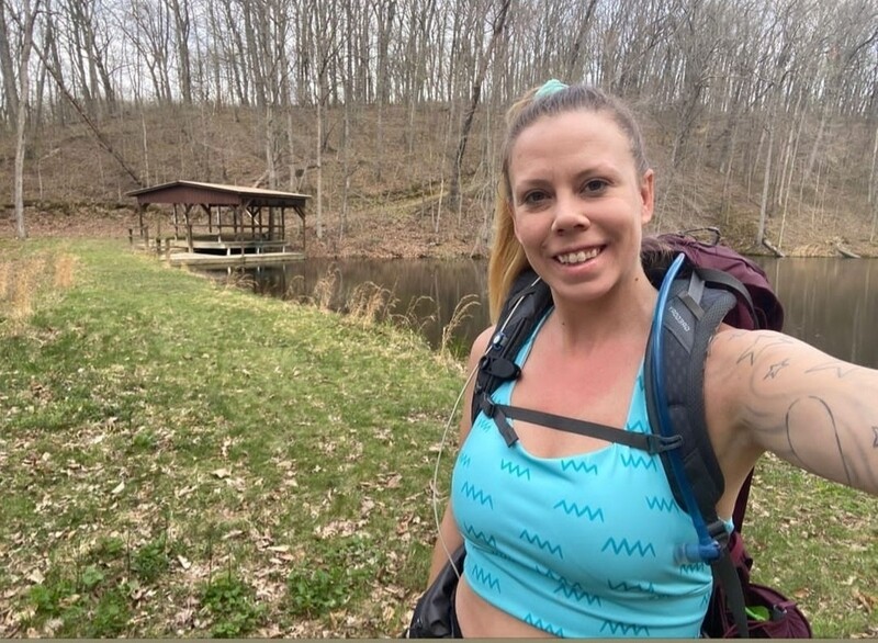 HikerBabes Ocean Longline sports bra