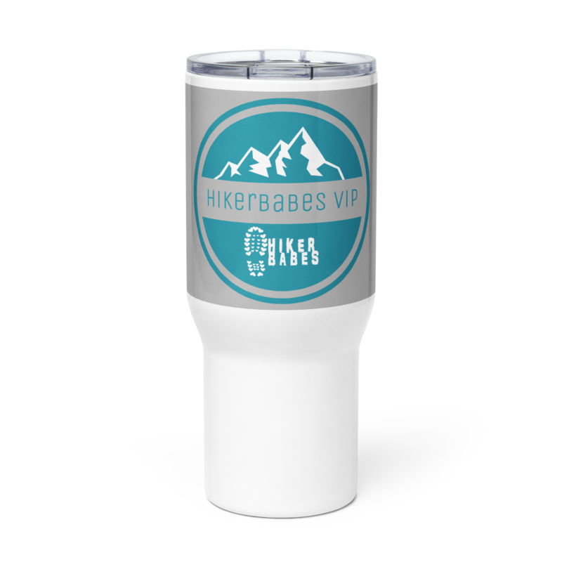 HikerBabes VIP Travel mug with a handle